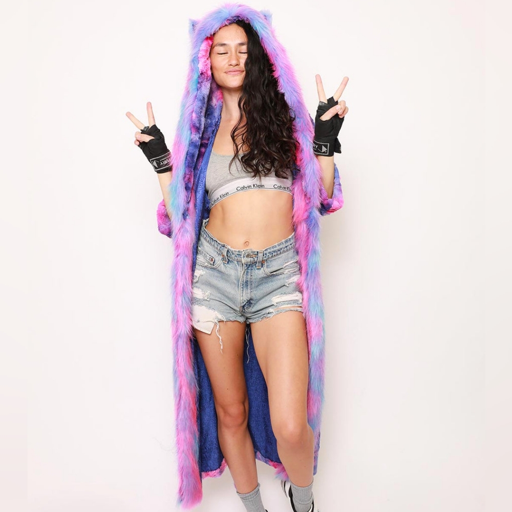 SpiritHoods Cotton Candy Kitty Classic Faux Fur Style Robe